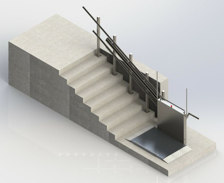 Stair inclined lift (up to 6 m) ASPAR EMD 200-6.0