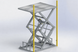 Two-scissor lift table 500 kg ASPAR GHL500.
