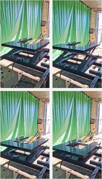 U-shaped low-profile scissor lift table ASPAR LP-U