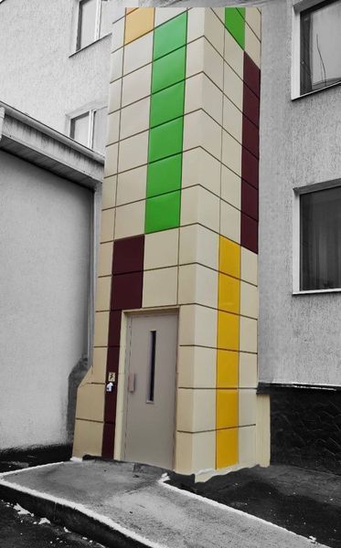 Зовнішня шахта / Наружная шахта / Exterior shaft