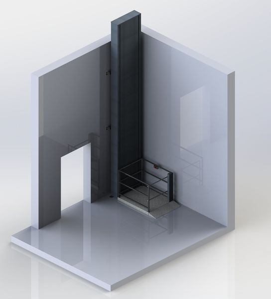 Chain platform lift up to 2 m, 250 kg