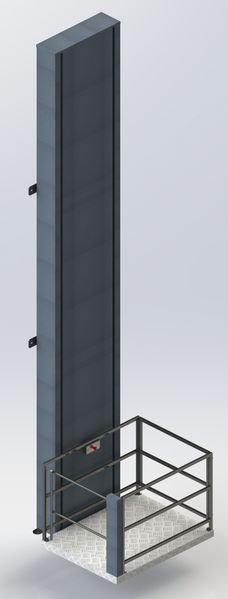 Chain-driven vertical lift platform (up to 3 m, straight entry) ASPAR EMS 3000