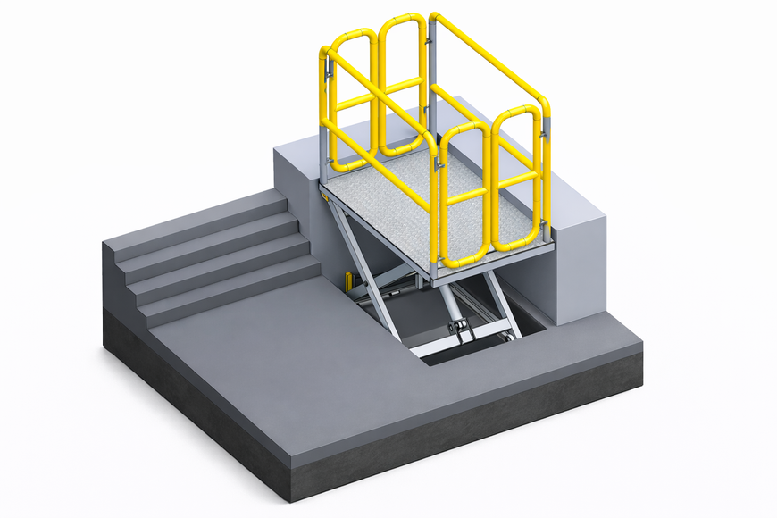 Scissor vertical lift platform for people with disabilities and medical stretchers (up to 2 m) ASPAR GA 2000