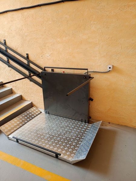Stair inclined lift (up to 3 m / straight diagonal trajectory) ASPAR EMD 200-3.0 (Stainless steel)