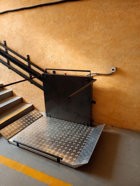 Stair inclined lift (up to 3 m / straight diagonal trajectory) ASPAR EMD 200-3.0 (Stainless steel)
