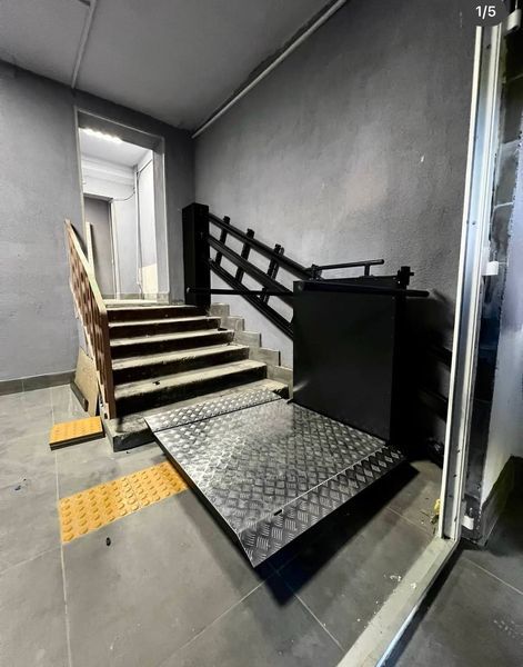 Stair inclined lift (up to 3 m / straight diagonal trajectory) ASPAR EMD 200-3.0 (Stainless steel)