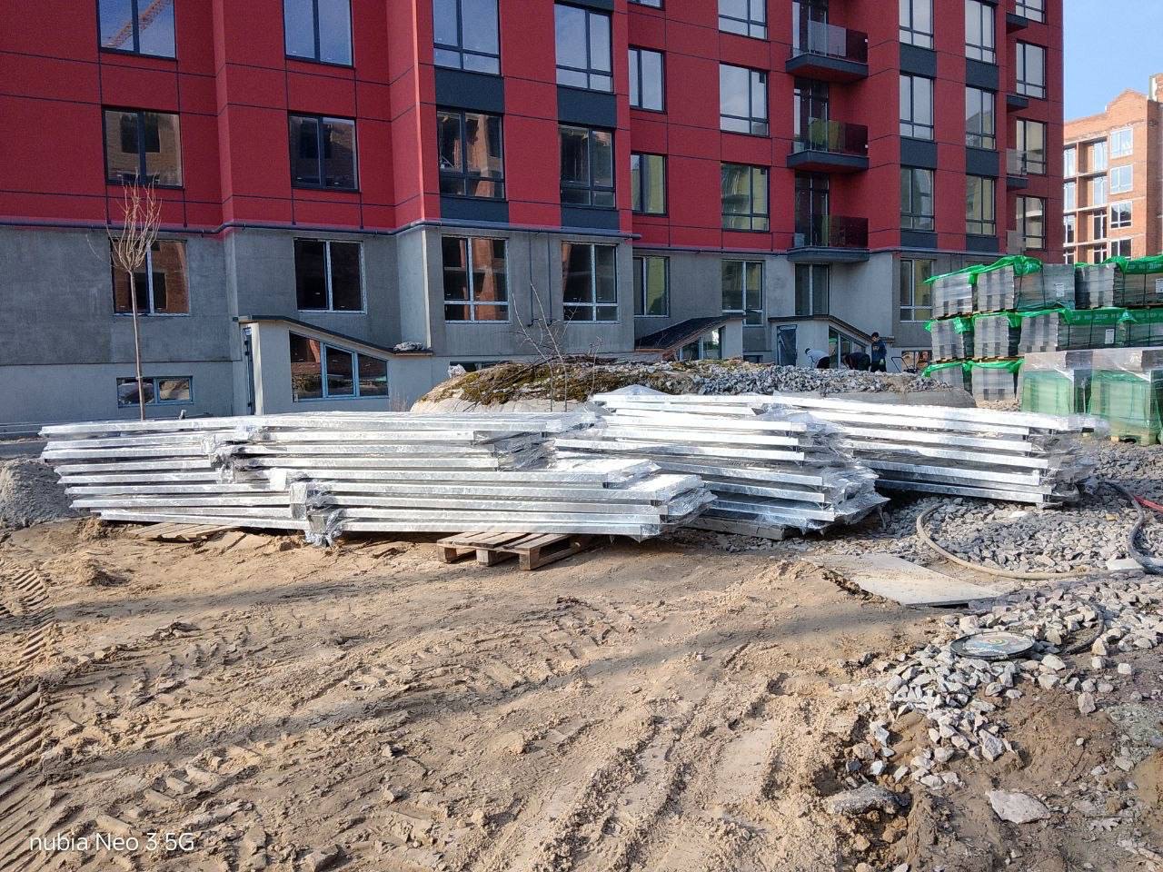 Batch of ASPAR aluminium ramps before installation at a developer site